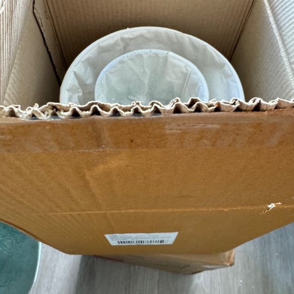 Mercury Glass Diamond Etched Set of 2 hurricane candle holders - Picture 7 of 15